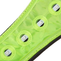 Chaleco reflectante con luz led frontal