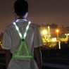 Chaleco reflectante con luz led frontal y trasera