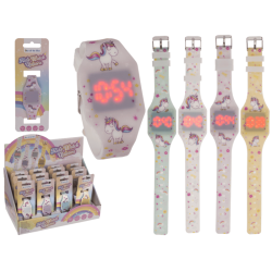 RELOJ DIGITAL INFANTIL  UNICORNIOS
