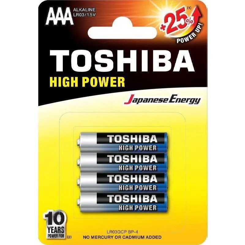 Alcalina High Power ( LR-03 AAA ) TOSHIBA