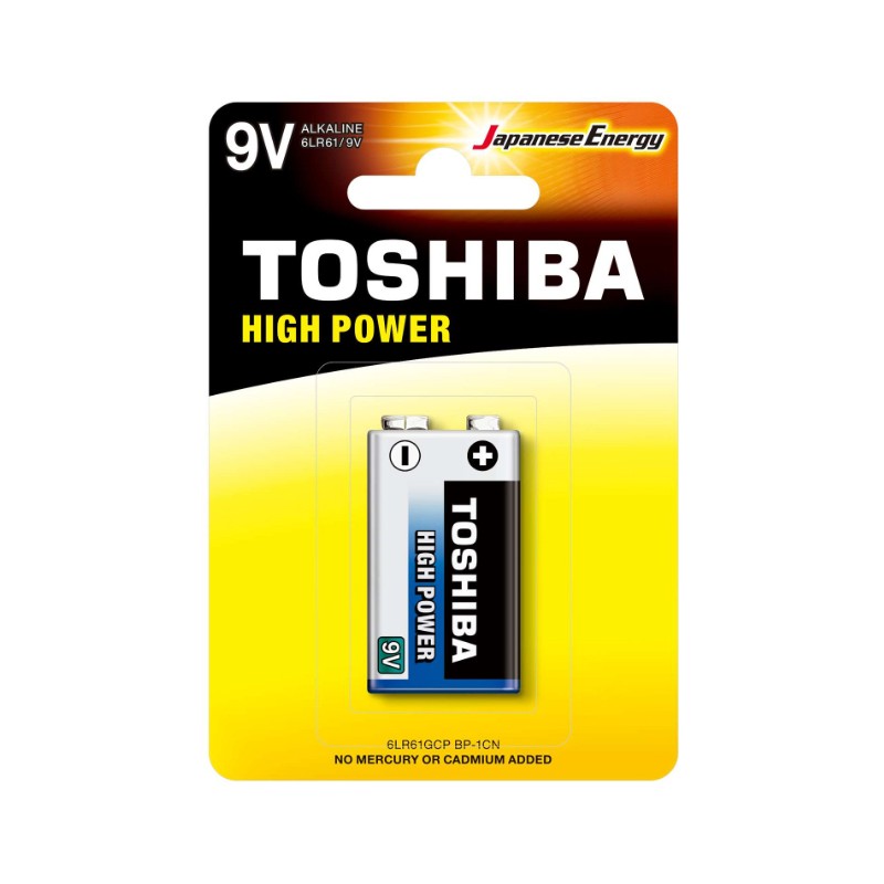 Alcalina High Power ( 9V-6LR61 ) TOSHIBA
