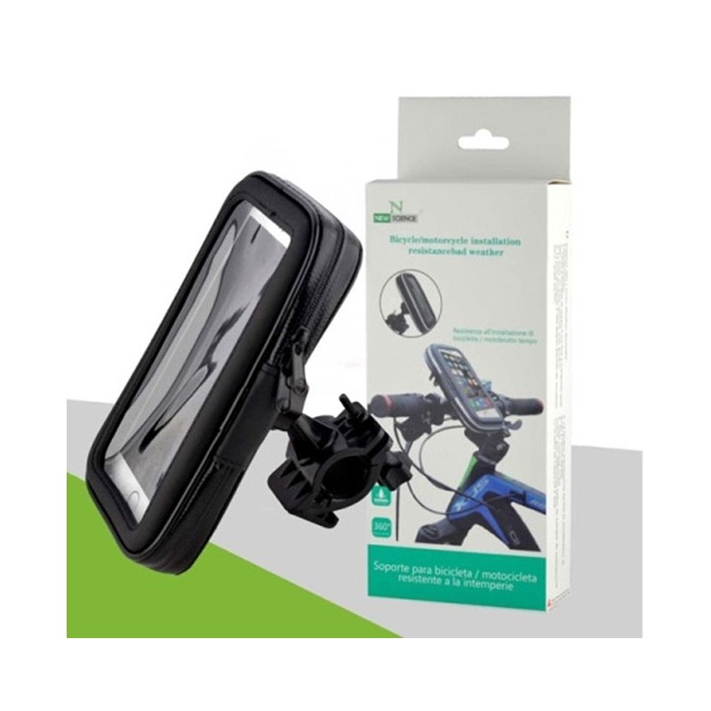 Soporte móvil para bicicleta con funda